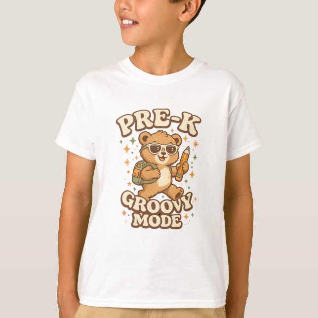 Camiseta Pre-K Groovy Mode Shirt (Frente)