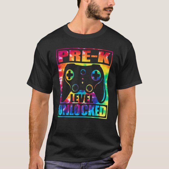 Camiseta Pre K Level Unlocked Back To School 2022 Video Gam (Frente)