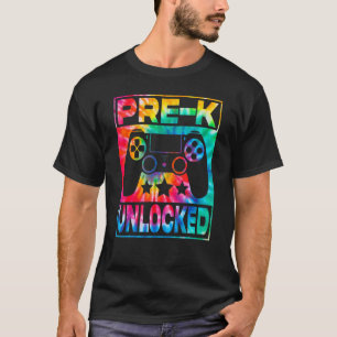 Camiseta Pre K Level Unlocked Video Gamer Kids Boys Back To
