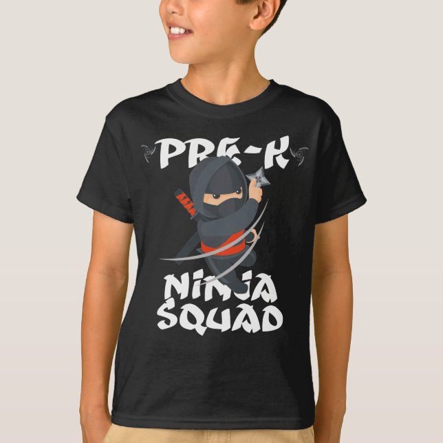Camiseta pré-k ninja (Frente)