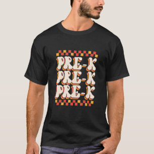 Camiseta Pré K Retro Voltar à Escola