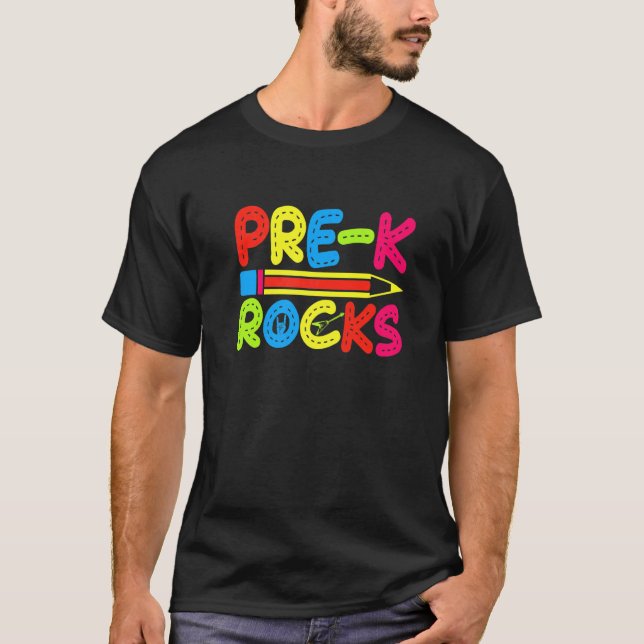 Camiseta Pré-K Rocks Pré-Kers E Professores (Frente)