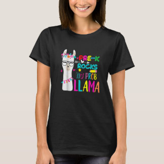Camiseta Pre K Rocks Teacher Student Back To School No Prob