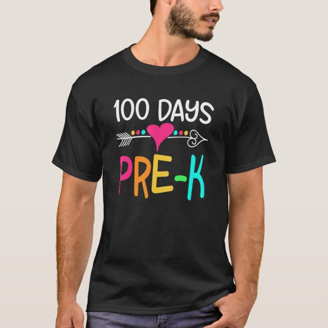 Camiseta Pre K Squad Teacher Student Team 100th Day Of Scho (Frente)