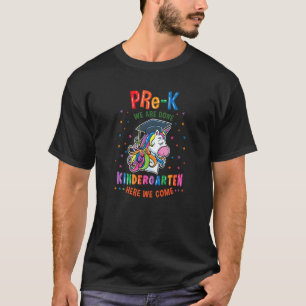 Camiseta Pré K, Terminamos O Jardim De Infância Aqui Vemos
