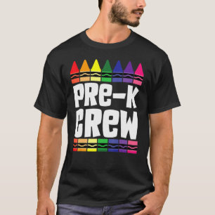 Camiseta Pré-K Tribo Pré-Escolar Estudante de Pré-Escolas