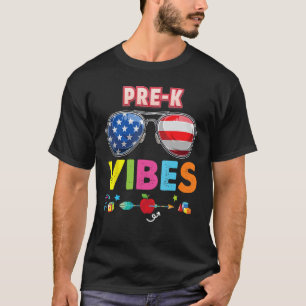 Camiseta Pré-K Viba De Volta Para A Faculdade De Óculos De