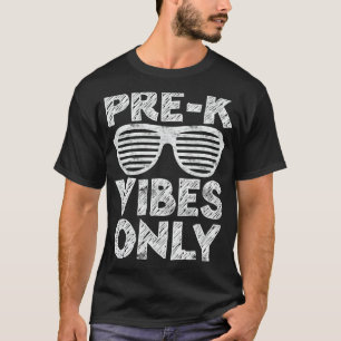 Camiseta Pré-K Vibes Apenas Volta À Escola
