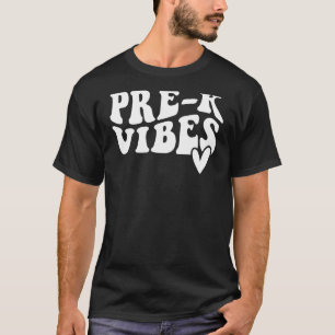 Camiseta Pré K Vibes Professor de volta à escola Olá Pré K