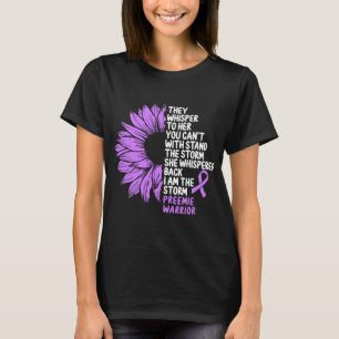 Camiseta Pré-maturidade Consciência Roxo Fita da Tempesta