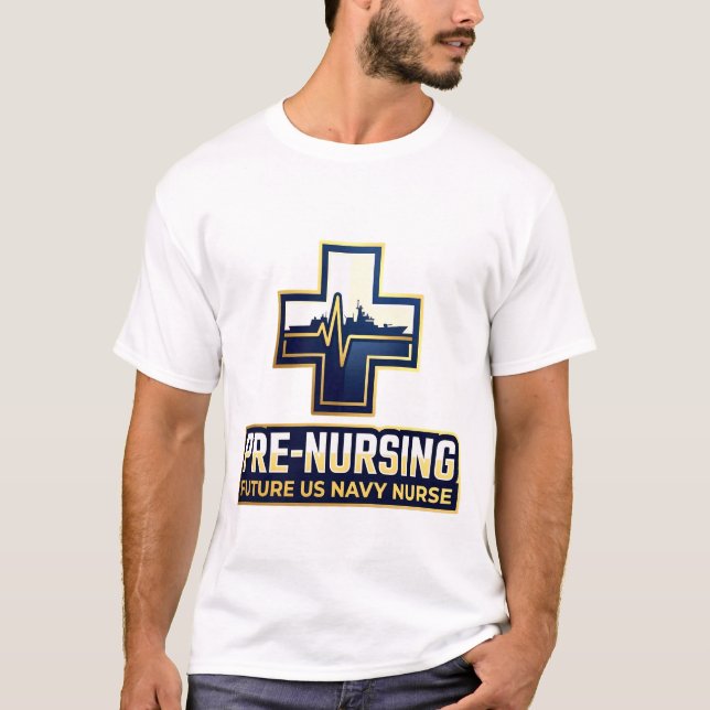 Camiseta Pre-Nursing Future US Navy Nurse Cross (Frente)