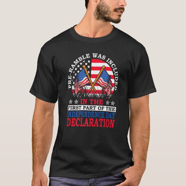 Camiseta Pre-Ramble Was Included 4th of July Independence D (Frente)