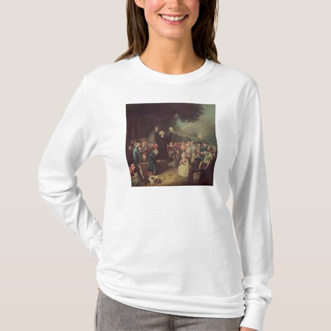 Camiseta Preaching de George Whitefield (Frente)