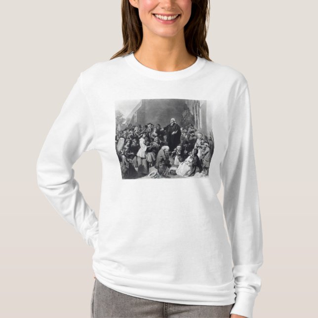 Camiseta Preaching de John Wesley (Frente)