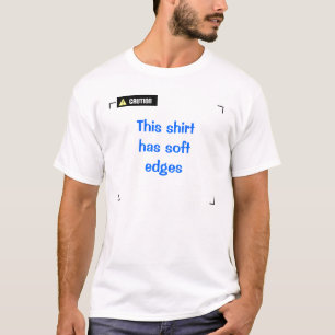 Camiseta Precaução - bordas suaves
