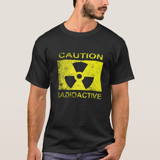 Camiseta PRECAUÇÃO Prêmio RADIOATIVO (Frente)
