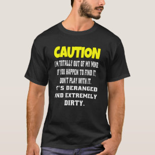 Camiseta Precaução Sarcástica Ao Humor Iu2019m Totalmente F