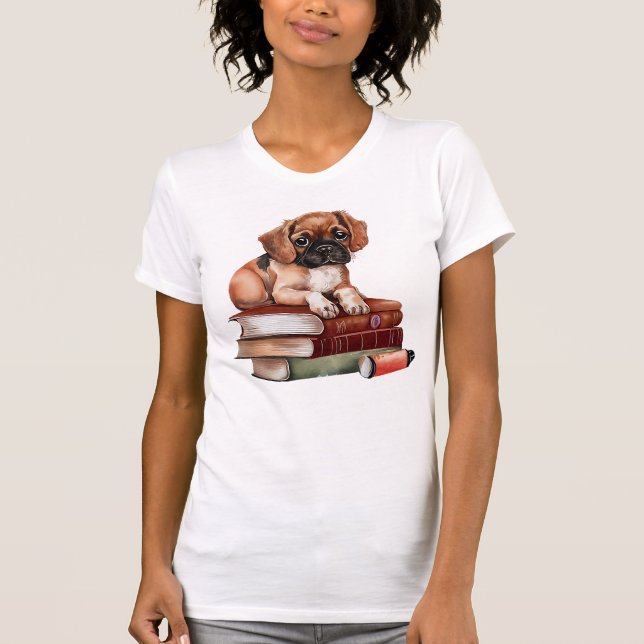 Camiseta Precioso doce com livros (Frente)