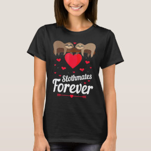 Camiseta Precioso Preguiça do Dia dos Namorados Casal Pregu