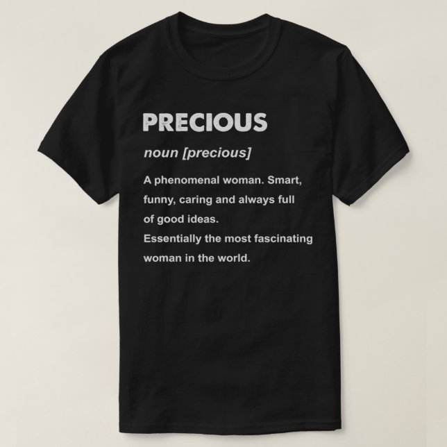 Camiseta Precious Name  (Frente do Design)