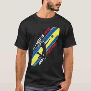 Camiseta Precisa De Amor E Voleibol Rapariga De Praia