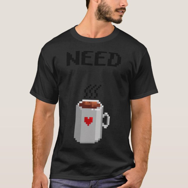 Camiseta precisa de café catlove café (Frente)
