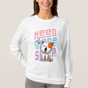 Camiseta Precisa de mais latência   Engraçada expressão de 
