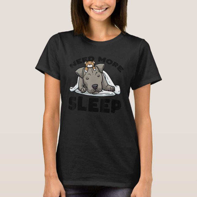 Camiseta Precisa De Mais Sono Staffordshire Bull Terrier Do (Frente)