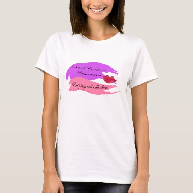 Camiseta Precisa de supervisão constante (Frente)