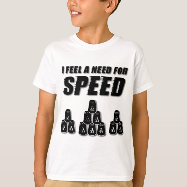 Camiseta Precisa de velocidade, preto (Frente)