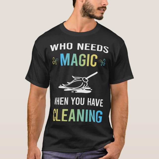 Camiseta Precisa Limpeza Mágica (Frente)