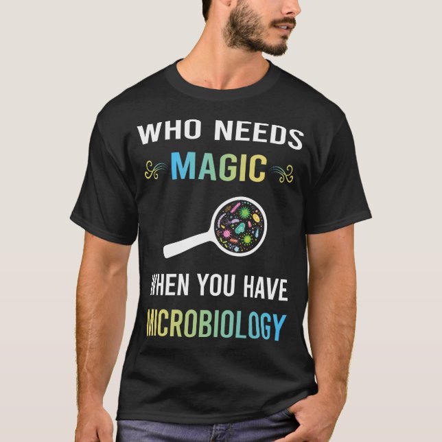 Camiseta Precisa Magia Microbiologia Microbiologista (Frente)