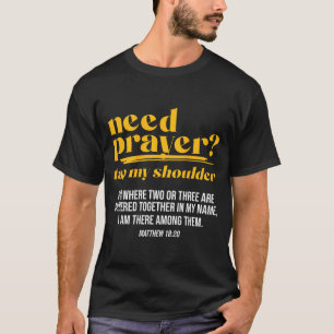 Camiseta Precisa Oração Toque Meu Ombro Homens Mulheres Cri