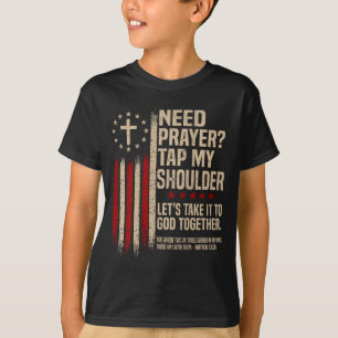 Camiseta Precisa Oração Versículo Bíblico Cristão Nas Costa