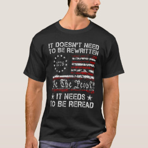Camiseta Precisa Ser Relido Nós O Povo 1776 Americano