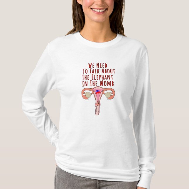 Camiseta Precisamos conversar sobre o elefante na Womb (Frente)