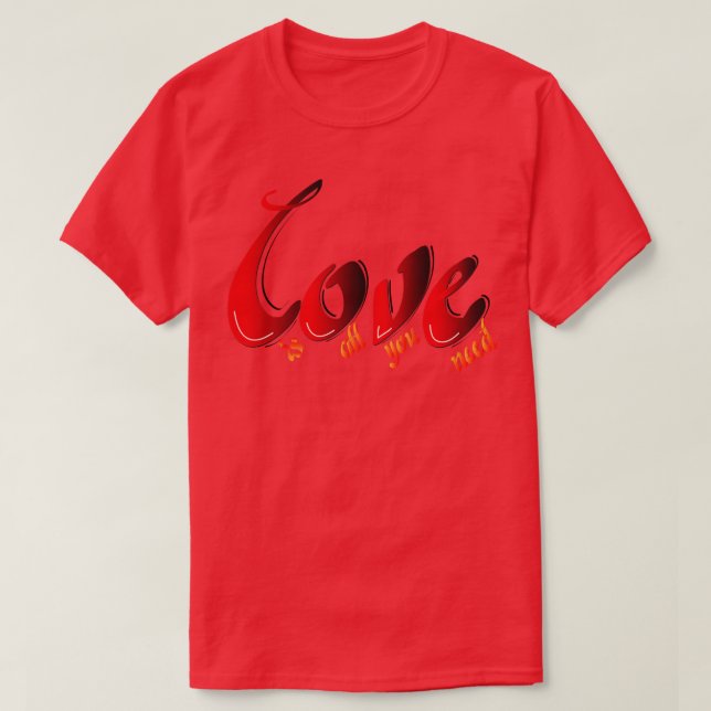 Camiseta precisamos de amor (Frente do Design)