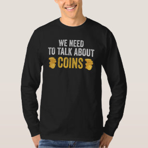 Camiseta precisamos de falar de moedas