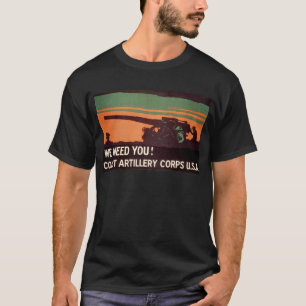 Camiseta Precisamos De Você! Corpo de Artilharia Costeira