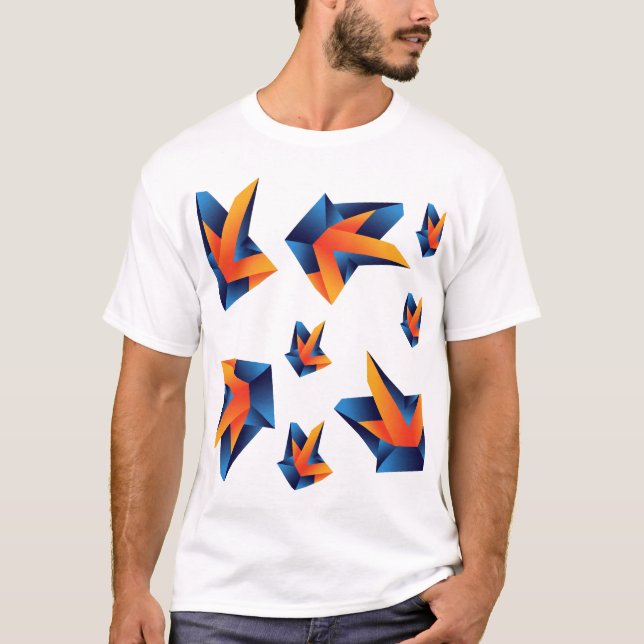 Camiseta Precisão Geométrica: Abstração Negrito (Frente)