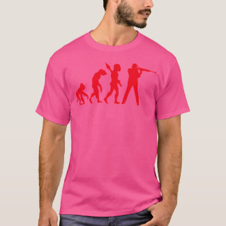 Camiseta Precisão nos Esportes Fotografar Fenda Longa Arma