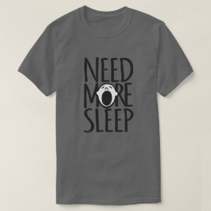 Camiseta Precise mais t-shirt de bocejo branco do slogan do