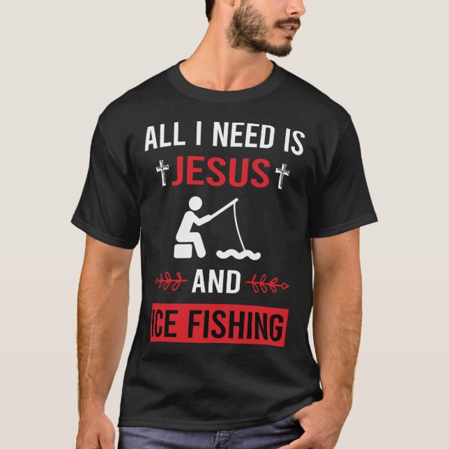Camiseta Preciso Da Pesca De Gelo De Jesus (Frente)