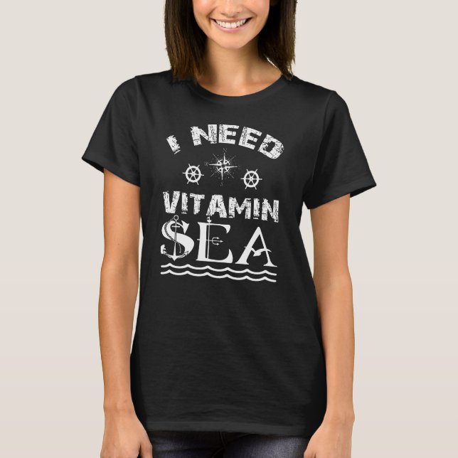 Camiseta Preciso de Barco do Mar de Vitamina (Frente)