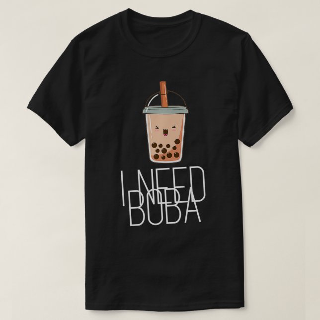 Camiseta Preciso de Boba Premium (Frente do Design)