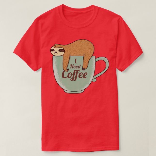 Camiseta Preciso de café (Frente do Design)