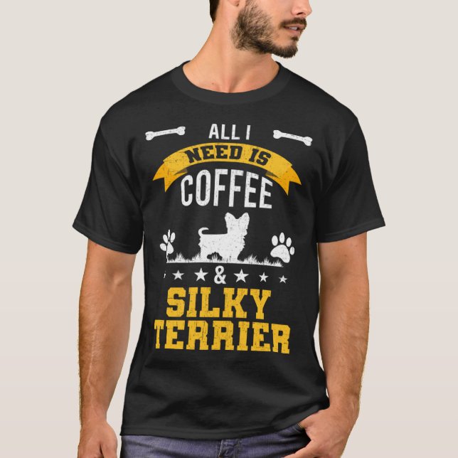 Camiseta Preciso de café e Cachorro Sensateado (Frente)
