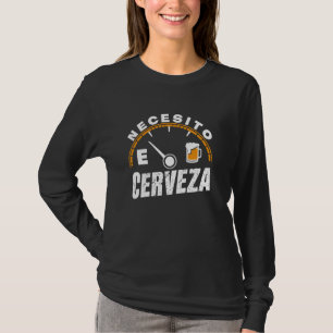 Camiseta Preciso de cerveja mexicana engraçada.