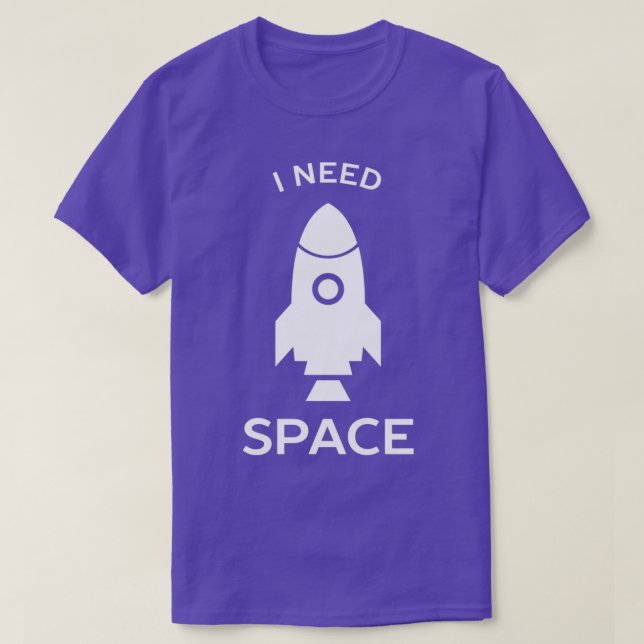 Camiseta Preciso de ciência espacial (Frente do Design)