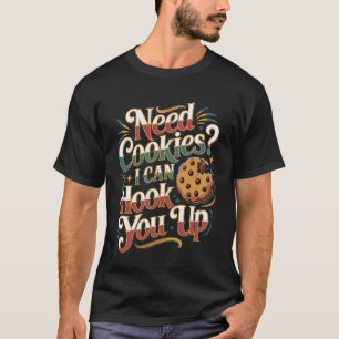 Camiseta Preciso de Cookies Posso Te Fornecer Lanche Assar